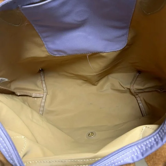 Longchamp Purple Tote with Brown Accents - Picture 8 of 14